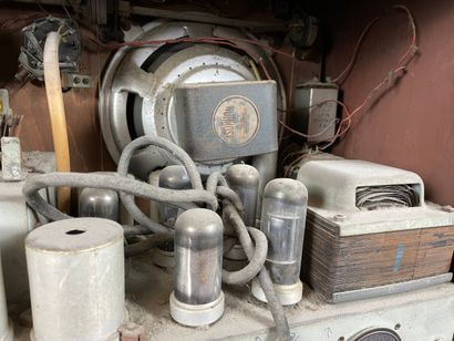 Orion - Poste de radio vintage en bois (Hongrie,...