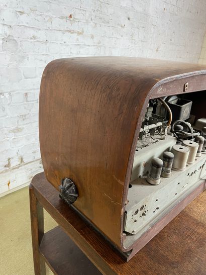 Orion - Poste de radio vintage en bois (Hongrie,...