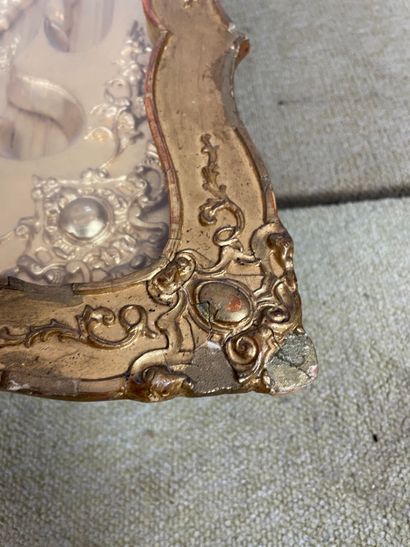 Rahmenuhr (horloge-cadre) de style Biedermeier...
