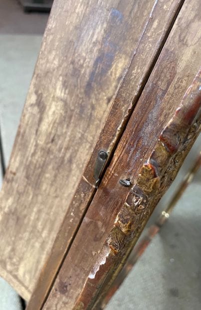 Rahmenuhr (horloge-cadre) de style Biedermeier...