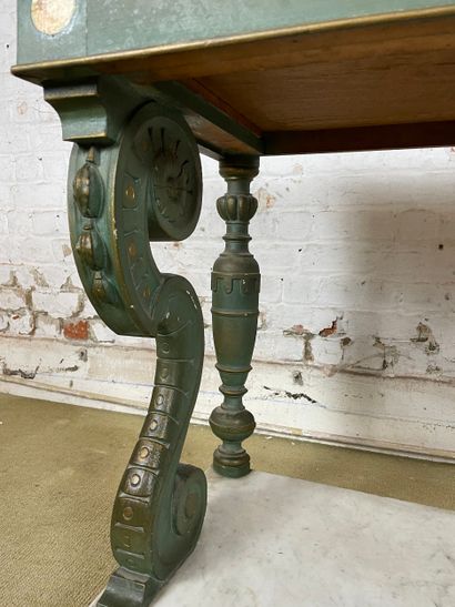 Console à plateau de marbre - Style Renaissance,...