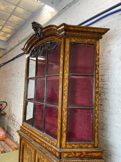 Mobilier de style hollandais - Vitrine en...