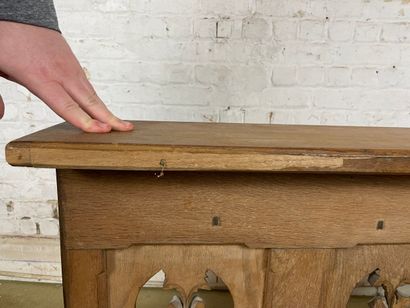 Paire de panneaux en bois de style néo-gothique...