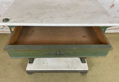 Console à plateau de marbre - Style Renaissance,...