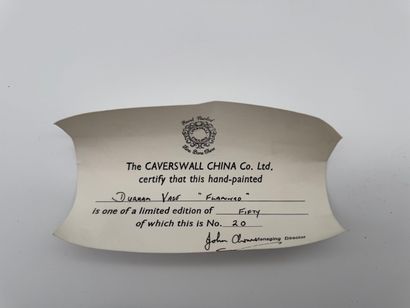 Caverswall China Co. Ltd - Paire de vases...