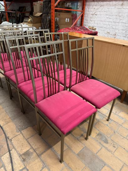 Suite de 10 chaises en métal - vers 1980/2000
Chaises...
