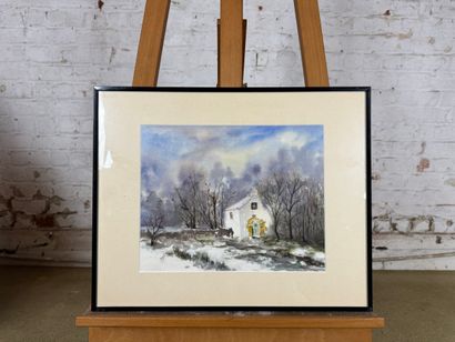 Françoise Vandervondelen - Snow 
Watercolor...