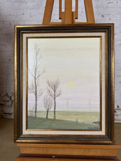 Mélanie Daniels - Sunrise in the fields
Oil...