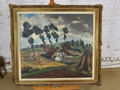 A. Bertels - Field scene
Oil on canvas depicting...