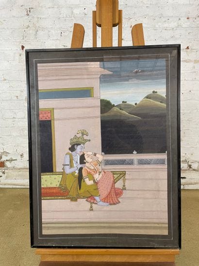 Love scene between Radha and Krishna
Hindu-style...