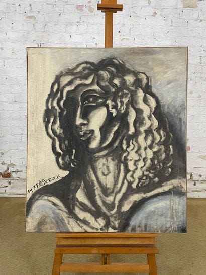 Marianne Dock - Portrait of a Woman, 1977
Oil...