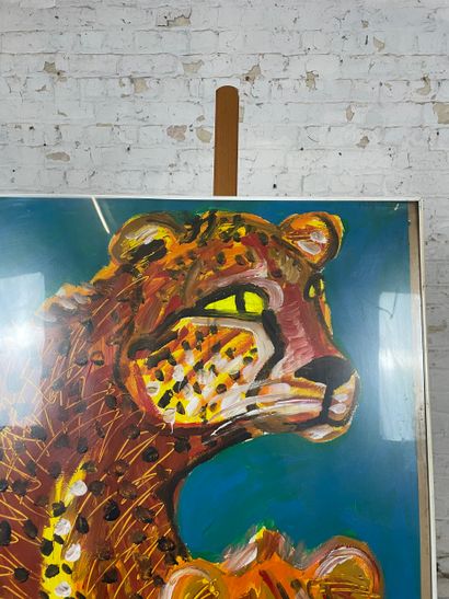 Marianne Dock - Two cheetahs
Acrylic on paper...