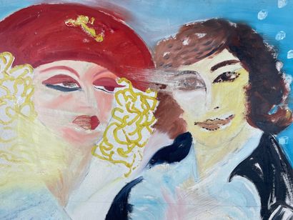 Marianne Dock - The Big Red Hat (1973)
Oil...