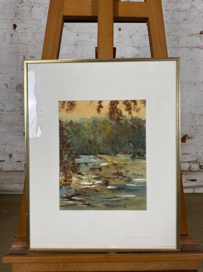 Françoise Vandervondelen - Autumn landscape
Watercolor...