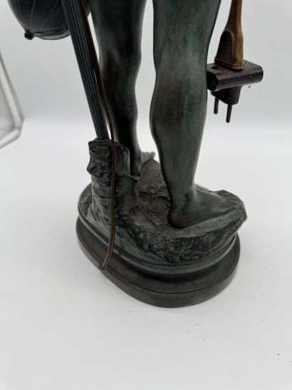 Auguste Moreau (1834-1917) - Lamp with little...