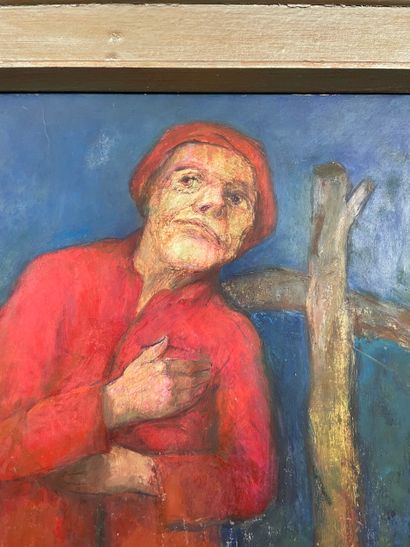 T. Demaret - The red grandmother
Oil on panel...