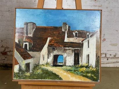 Pierre Diriken (1927-2004) - Farmyard
Oil...