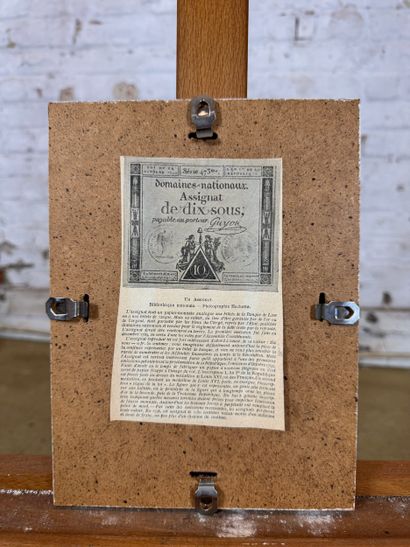 Set of framed French assignats (French Revolution)
Set...