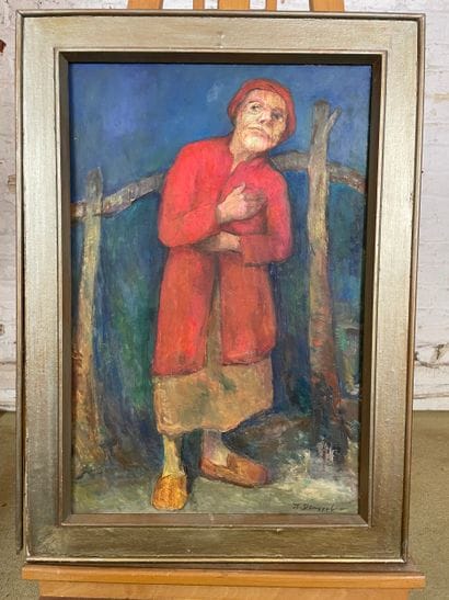 T. Demaret - The red grandmother
Oil on panel...