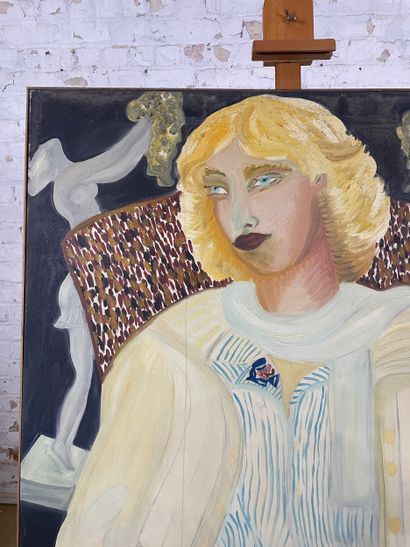 Marianne Dock - Blonde woman with marine...