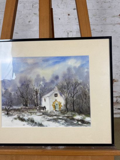 Françoise Vandervondelen - Snow 
Watercolor...