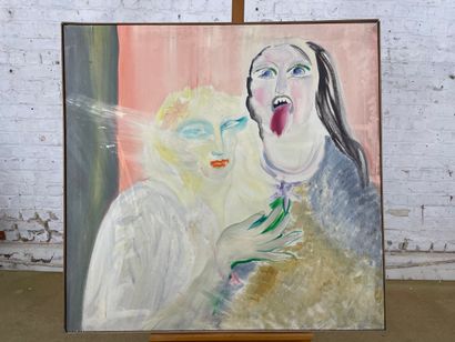 Marianne Dock - How are you? 1973
Oil on...