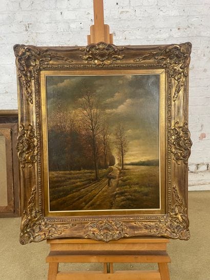 V. Vande Guys - Woman in the fields
Oil on...