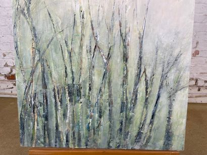 Bamboos
Oil on panel depicting a plant composition...