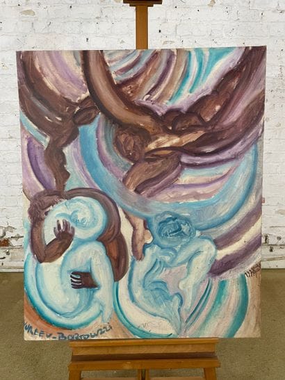 Marianne Dock - Abstract composition, 1977
Oil...