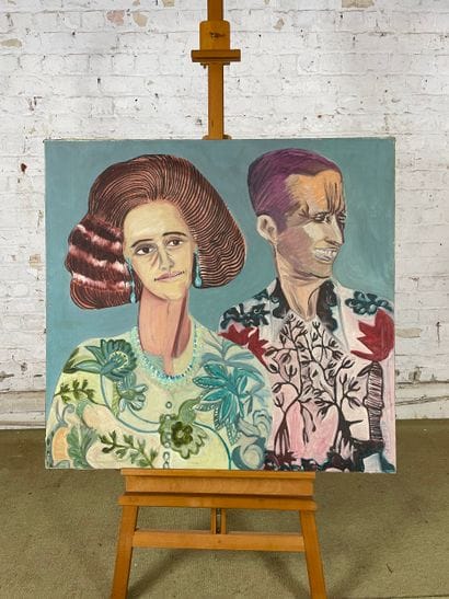 Marianne Dock - Royal couple (1976)
Oil or...