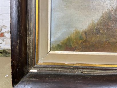 P. Rohde - Forest path
Oil on canvas depicting...