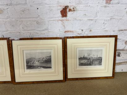 Set of 4 framed engravings of Italian views
Set...