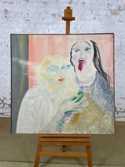Marianne Dock - How are you? 1973
Oil on...
