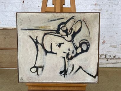 Colin - Abstract composition, 1984
Oil on...