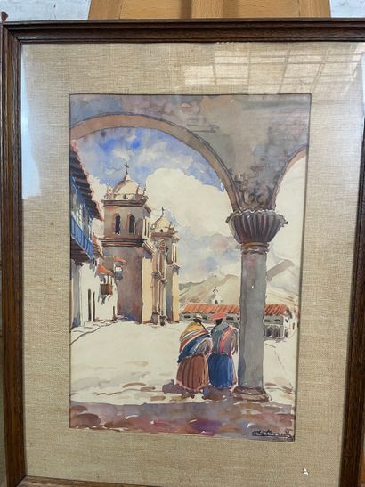 Guillermo Mancilla (20th) - View of Cusco...