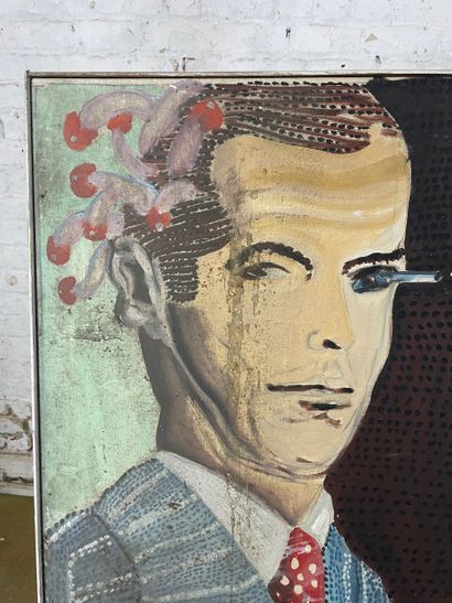 Marianne Dock - Woman with hat and man
Oil...