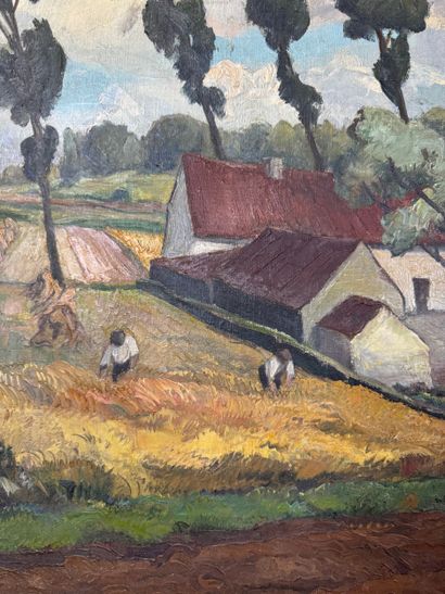A. Bertels - Field scene
Oil on canvas depicting...