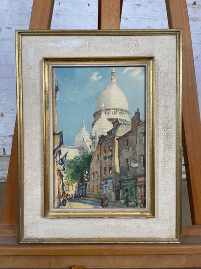 View of the Sacré-Coeur, Montmartre - Watercolor...