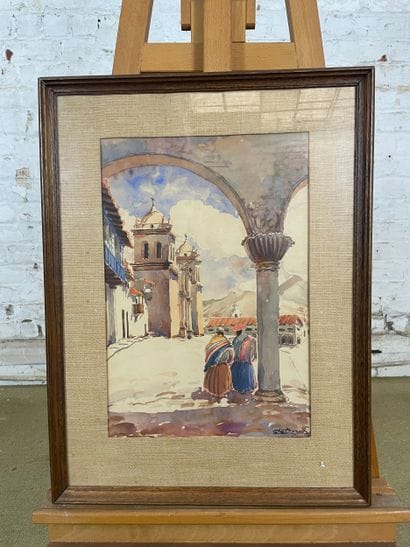 Guillermo Mancilla (20th) - View of Cusco...