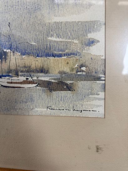 Françoise Huoguenon - Port view
Watercolor...