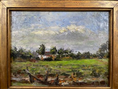 20th century school - Country landscape
Oil...