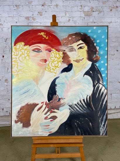 Marianne Dock - The Big Red Hat (1973)
Oil...