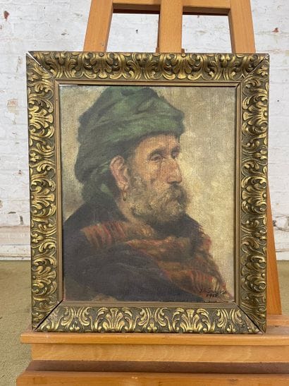 JR. Sindelens - Portrait of a man
Oil on...