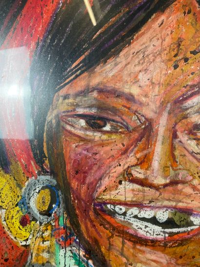 Marianne Dock - Tibetan woman, 1992
Pastel...
