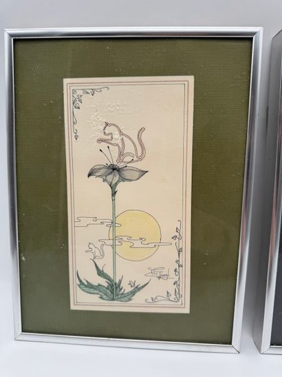 Jo Groej - Apollo and Cat (2 drawings)
Set...