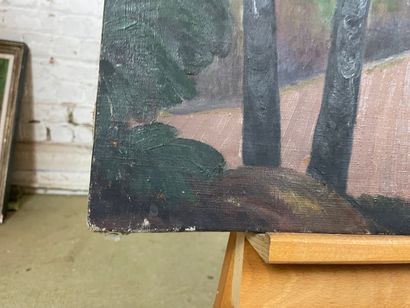A. Bertels or A. Hertels - Autumn landscape
Oil...