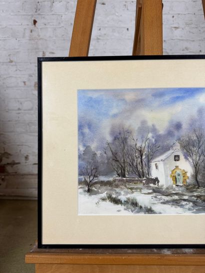 Françoise Vandervondelen - Snow 
Watercolor...