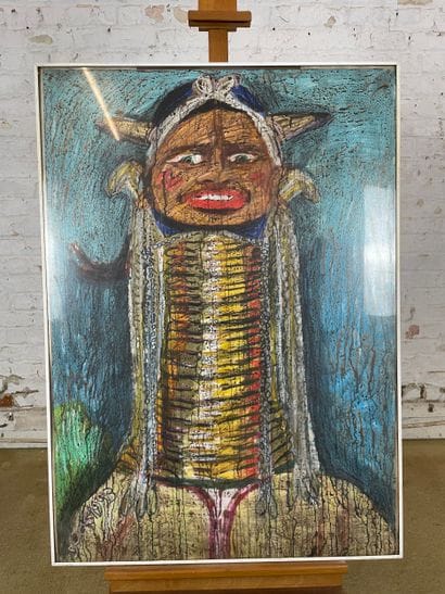 Marianne Dock - Giraffe Woman, 1993
Acrylic...
