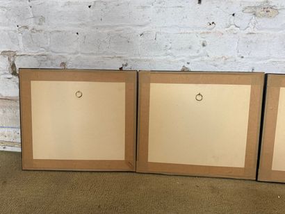 Set of 4 framed engravings of Italian views
Set...
