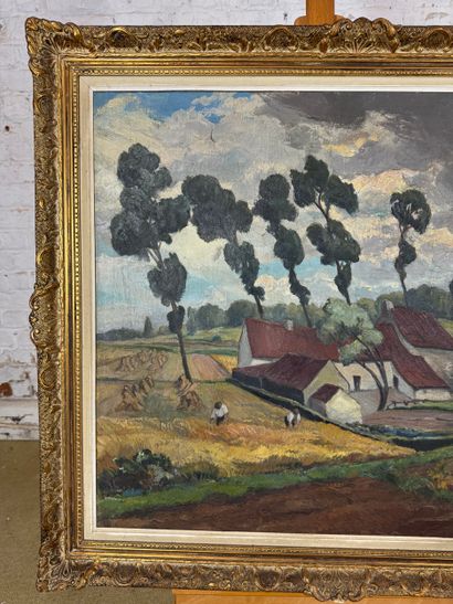 A. Bertels - Field scene
Oil on canvas depicting...